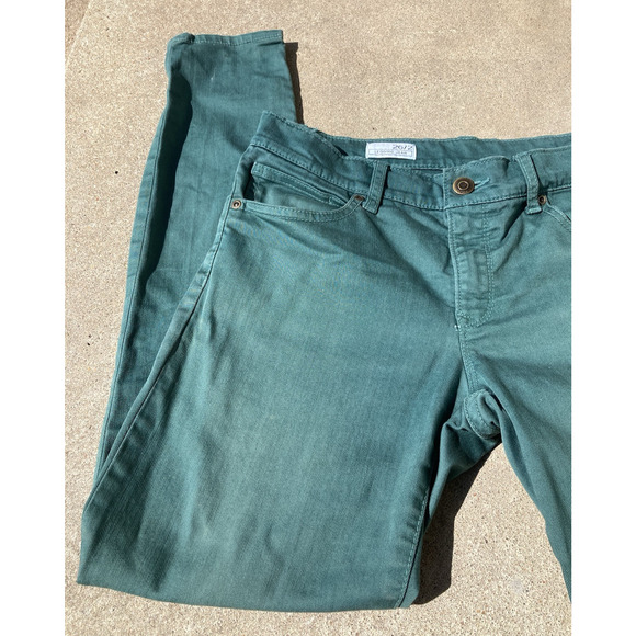 Gap 1969 Bright Green Inseam Zip Legging Jean Women's Size 26/2 - Picture 4 of 8